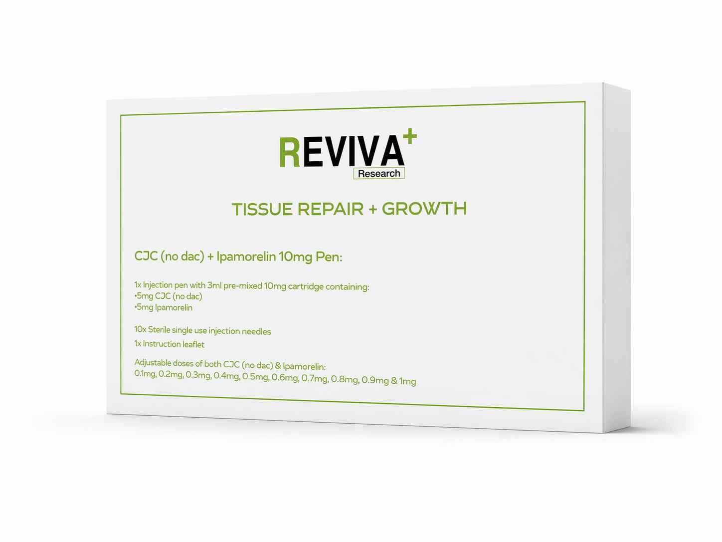 Reviva+ CJC (no dac) + Ipamorelin 10mg Pre-Mixed Injection Pen - Image 2