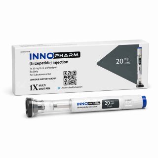 Inno Pharm Tirzepatide 20mg Pen for metabolic and weight management research.