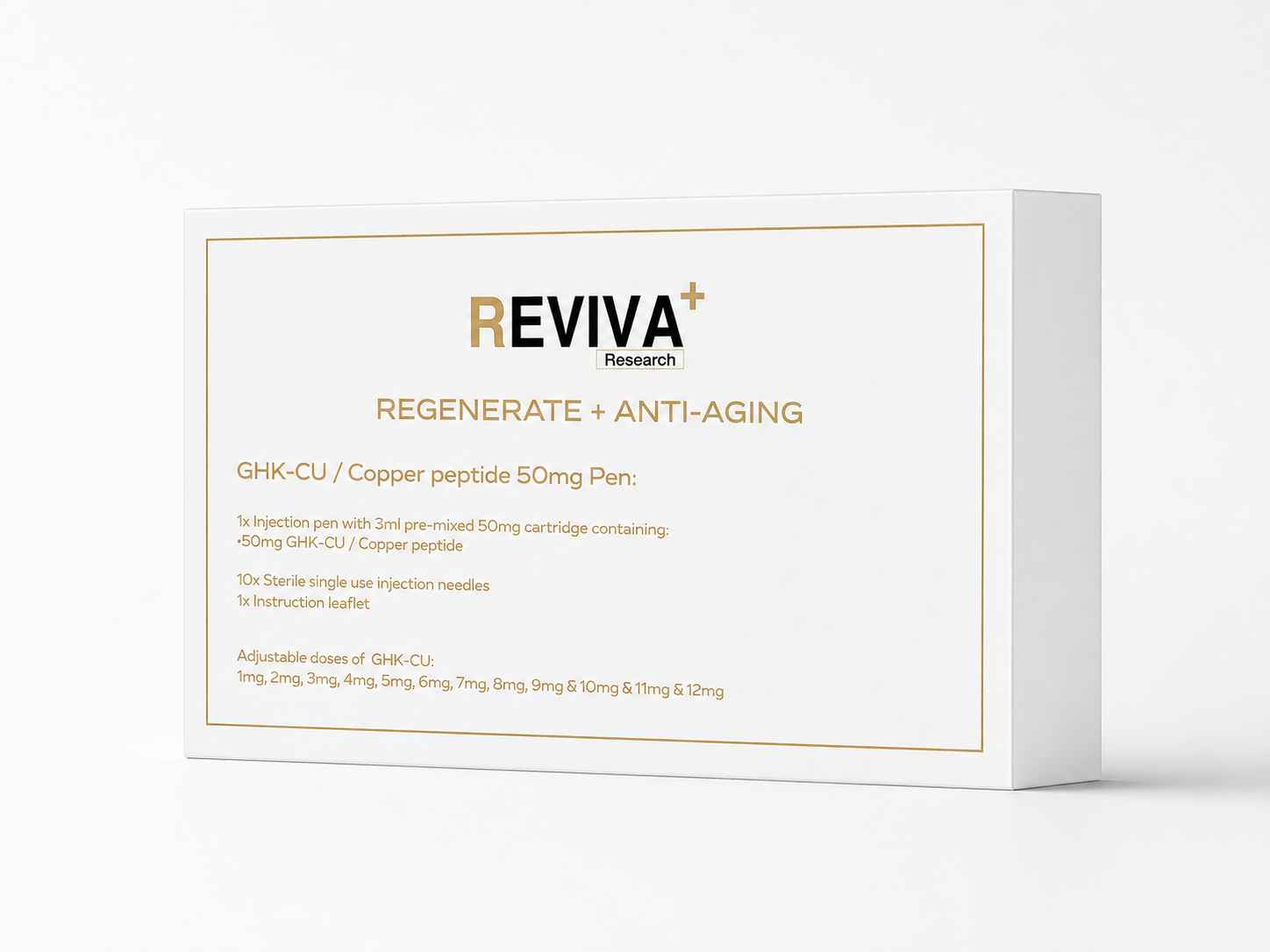 Reviva Research GHK-CU 50mg Pen – Advanced Copper Peptide - Image 4