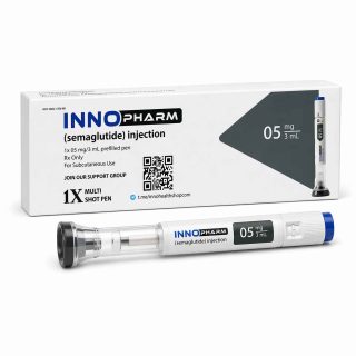 Inno Pharm Semaglutide 5mg Pen for metabolic and GLP-1 receptor agonist research.