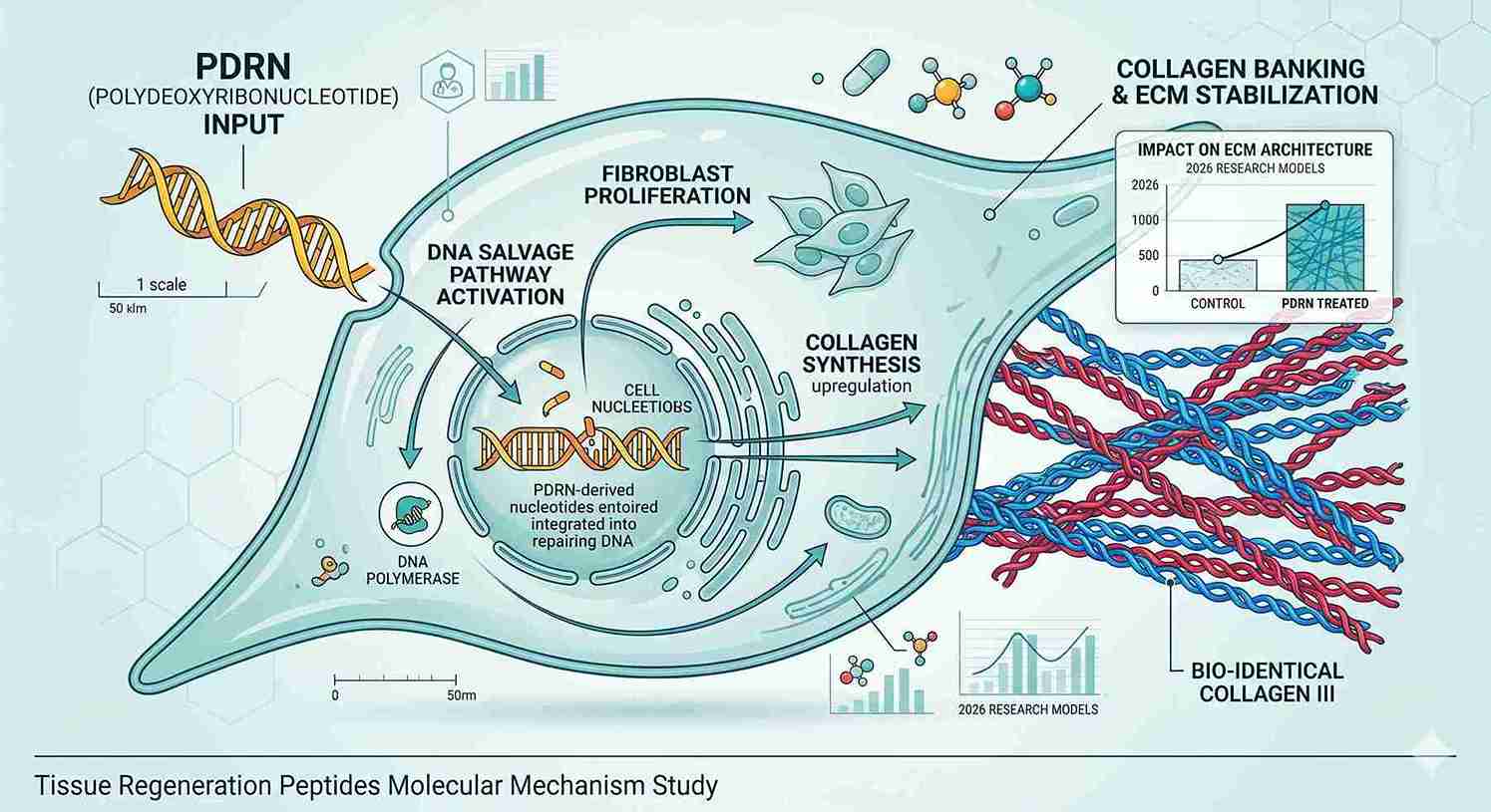 PDRN Molecular Mechanism Study