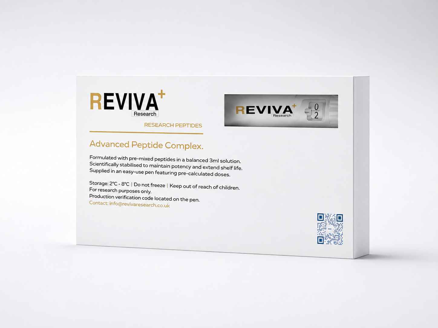 Reviva Research GHK-CU 50mg Pen kit for tissue repair and anti-aging research.